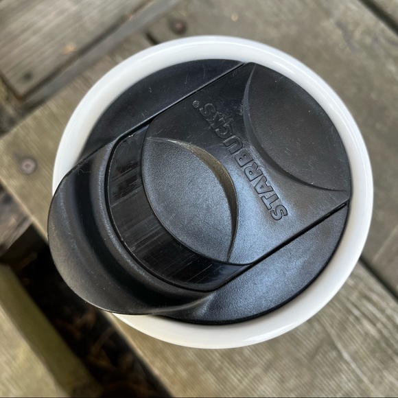 Starbucks 2011 Ceramic Travel Tumbler Mug With Lid 12 OZ - Picture 7 of 11